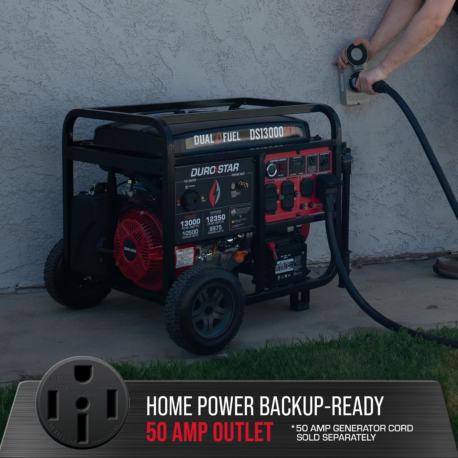 DuroStar DS13000MX — 13,000W Dual-Fuel Generator, photo 4 of 5