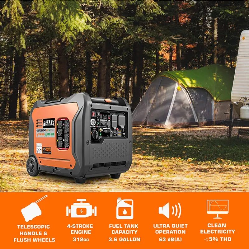 GENMAX GM7250iEDC 7250-Watt Dual-Fuel Inverter Generator, photo 4 of 9